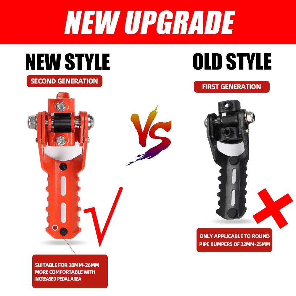 Мотоциклетные аксессуары 20-26 мм аварийные бруски зажимы Передние Подножки