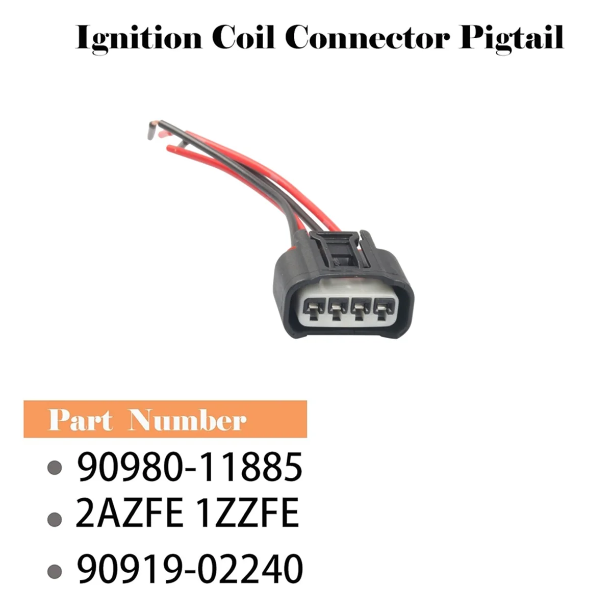 Комплект соединителей катушки зажигания штекер для Toyota Lexus Chevrolet 90919-02240 2azfe 1zzfe