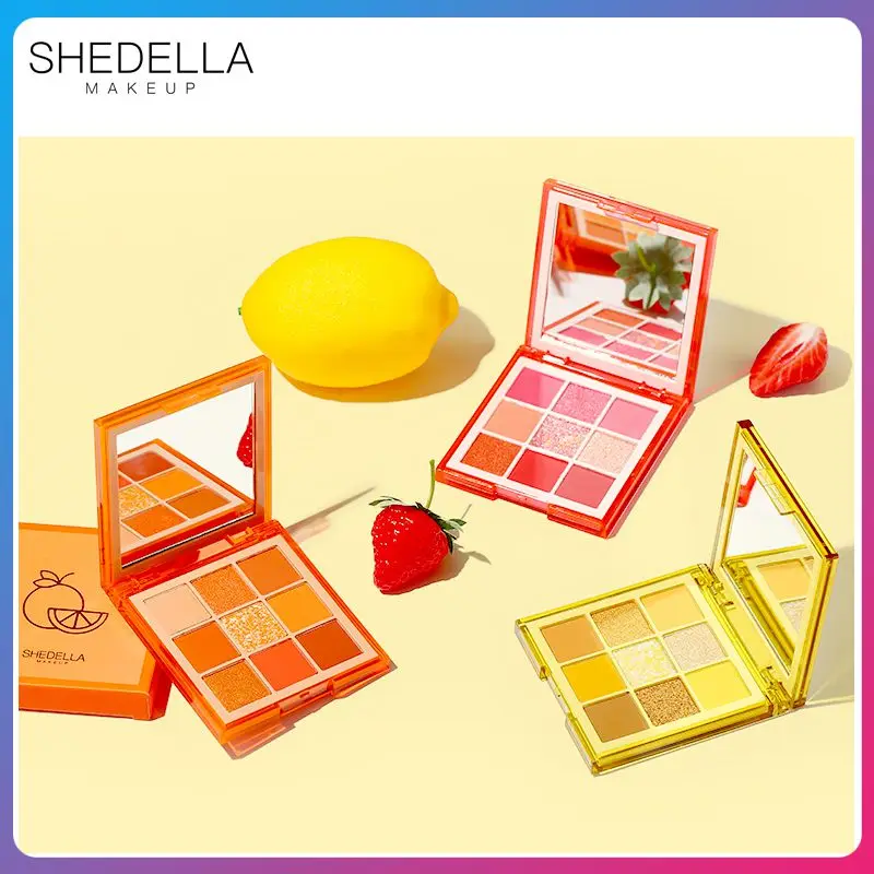 

9 Color Pressed Matte Glitter Eyeshadow Palette Waterproof Lasting Glitter Shimmer Eyeshadow Pigments Gift For Girlfriend TSLM2
