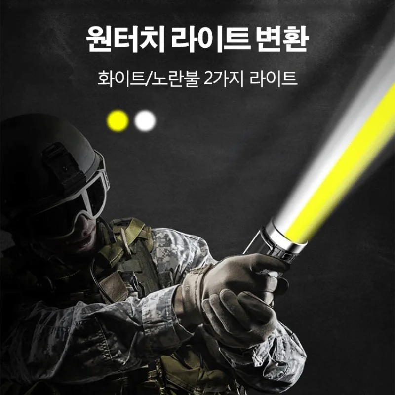 

Perfect outdoor lighting with flashlight and home lighting