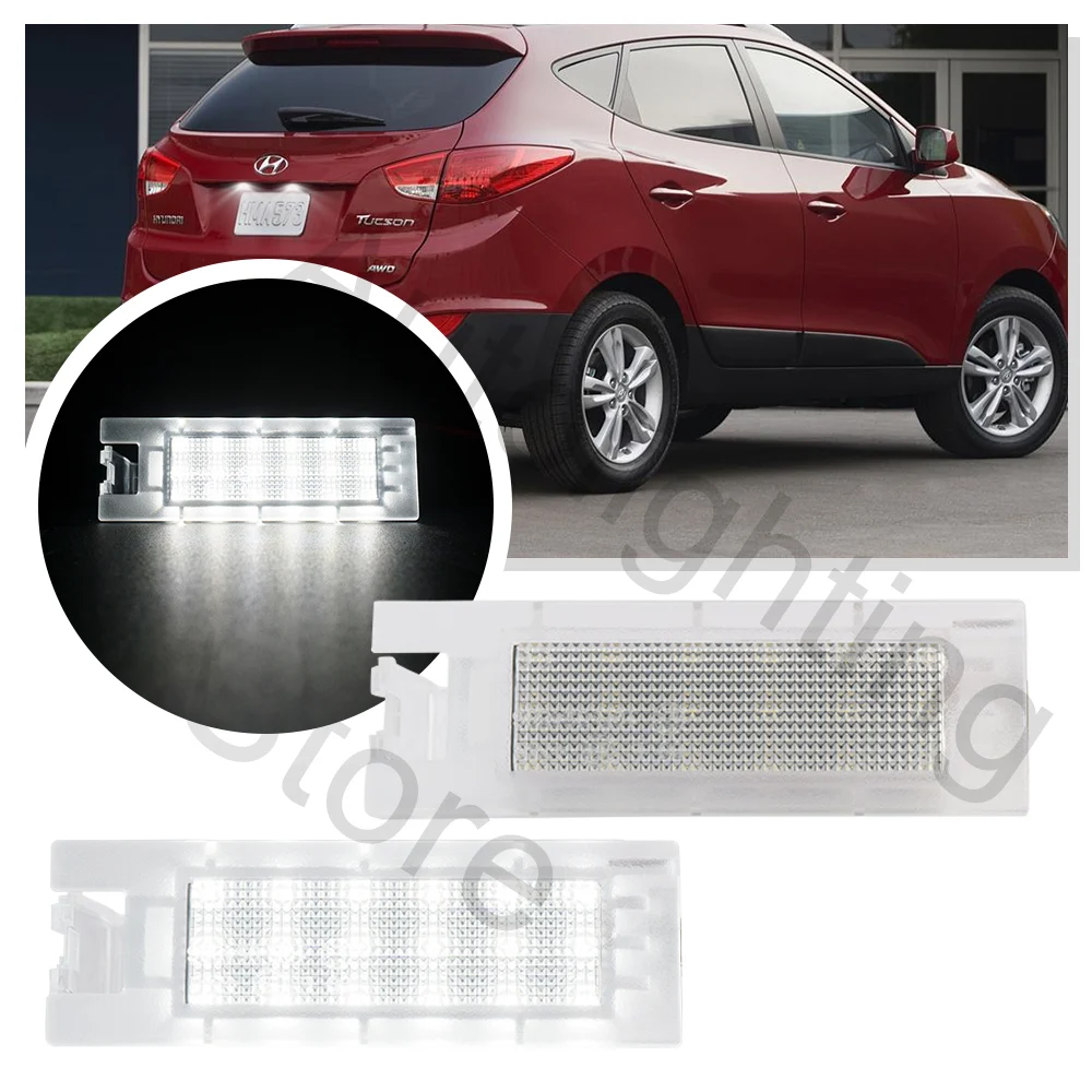 

2X LED License number plate light For Hyundai Tucson 2010 2011 2012 2013 2014 IX35 2010 2011 2012 2013 Car Accessories tail lamp