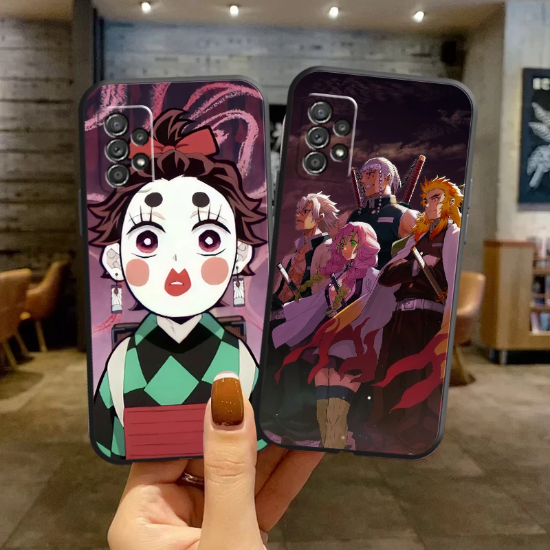 Модный чехол для телефона Nezuko Demon Samsung A72 5G A31 A32 A51 4G A71 A70 A60 A50 A52 A41 A42 A50S 5c0s зеркальный