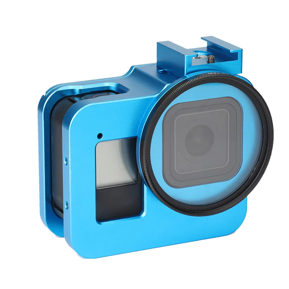 

Housing Back Door Action Camera Frame Case Aluminum Alloy With 52mm UV Filter Shoe Protective Easy Install Accessory For Gopro 8