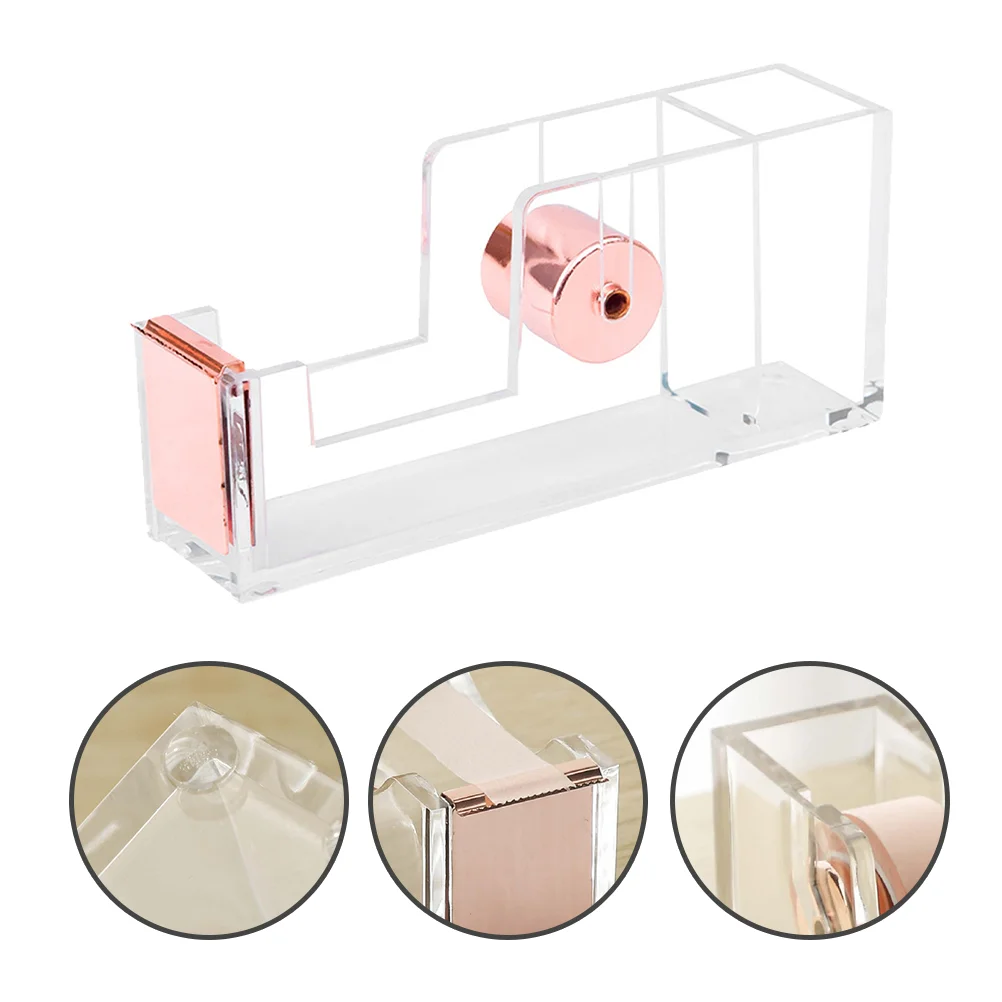 

Tape Dispenserhandheld Washi Masking Sealing Packing Portable Manual Office Baler School Acrylic Holder