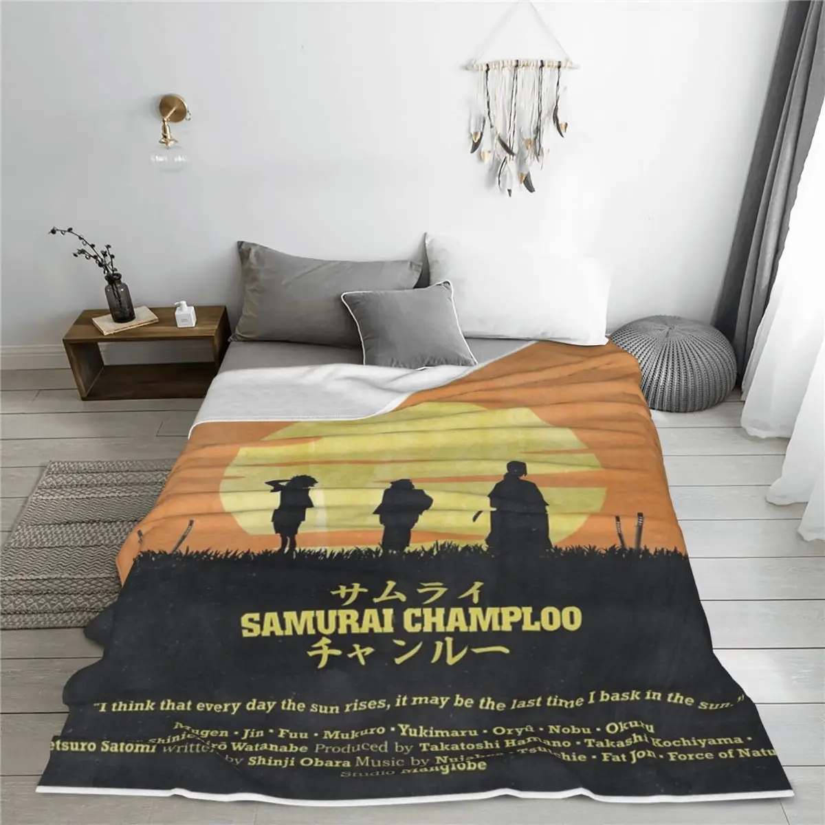 Одеяло Samurai Champloo - Sun Rise покрывало на кровать кавайный диван-кровать сохраняет
