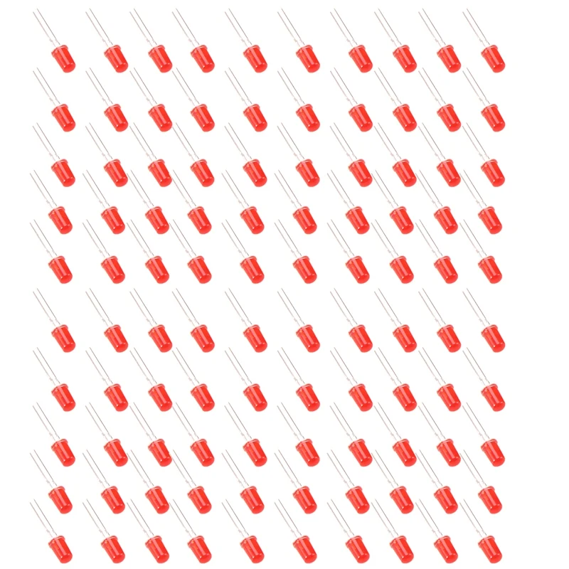 

1000PCS Short Leg Edge Light Emitting Diode F5/5M In-Line Red