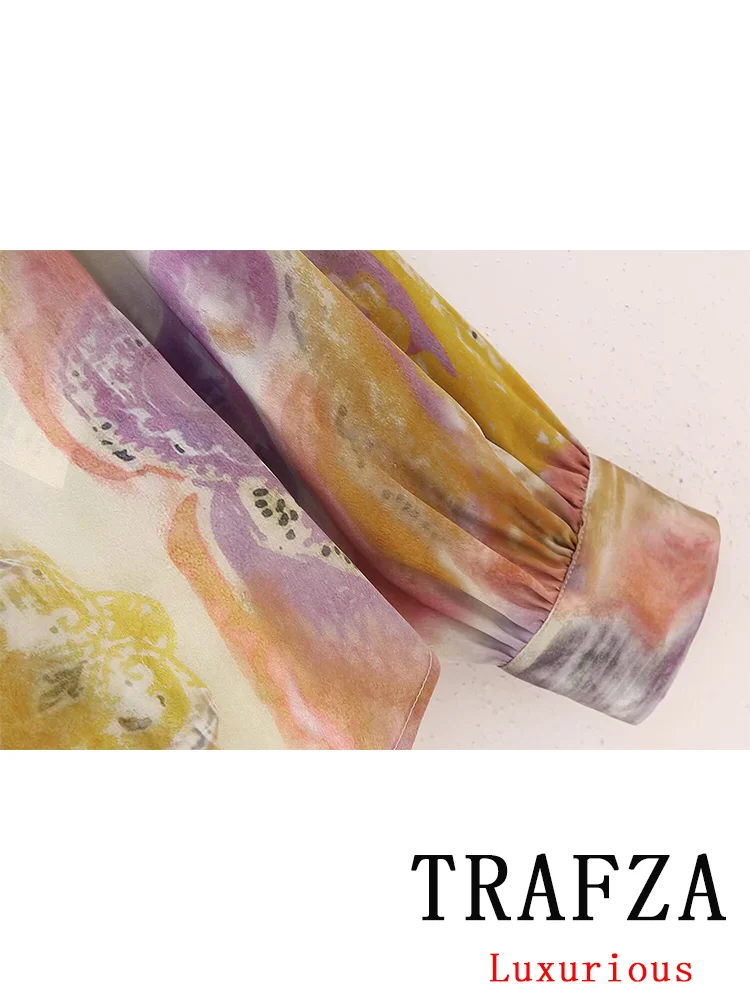 Женская винтажная блузка с длинным рукавом и отложным воротником