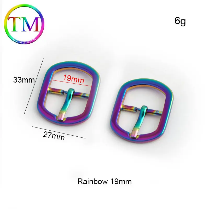 10-50Pcs 6Colors Adjustment Strap Belt Metal Pin Buckle Bag Straps Webbing Strap Clasp Diy Sew Hardware Accessories