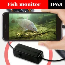 Nueva Cámara subacuática HD IP68, dispositivo de pesca visual a prueba de agua, conexión de cable, teléfono móvil, tableta, buscador de peces iluminado con 8LED