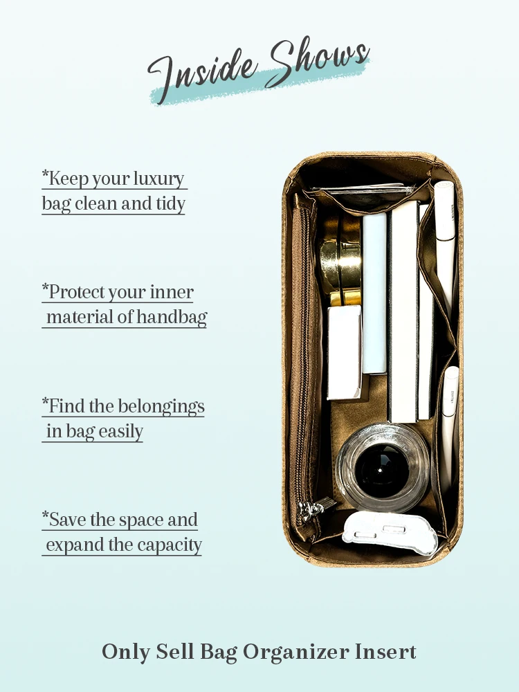 Шелковый Атласный органайзер для кошелька Внутренний сумок подходящий LV ONTHEGO Tote