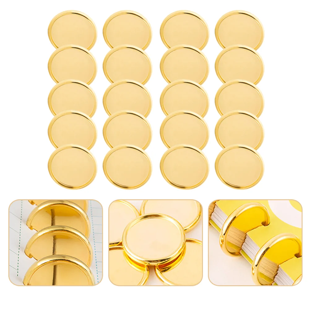 

20Pcs Delicate Book Binders Disc Binder Ring Binding Discs Disbound Expansion Discs