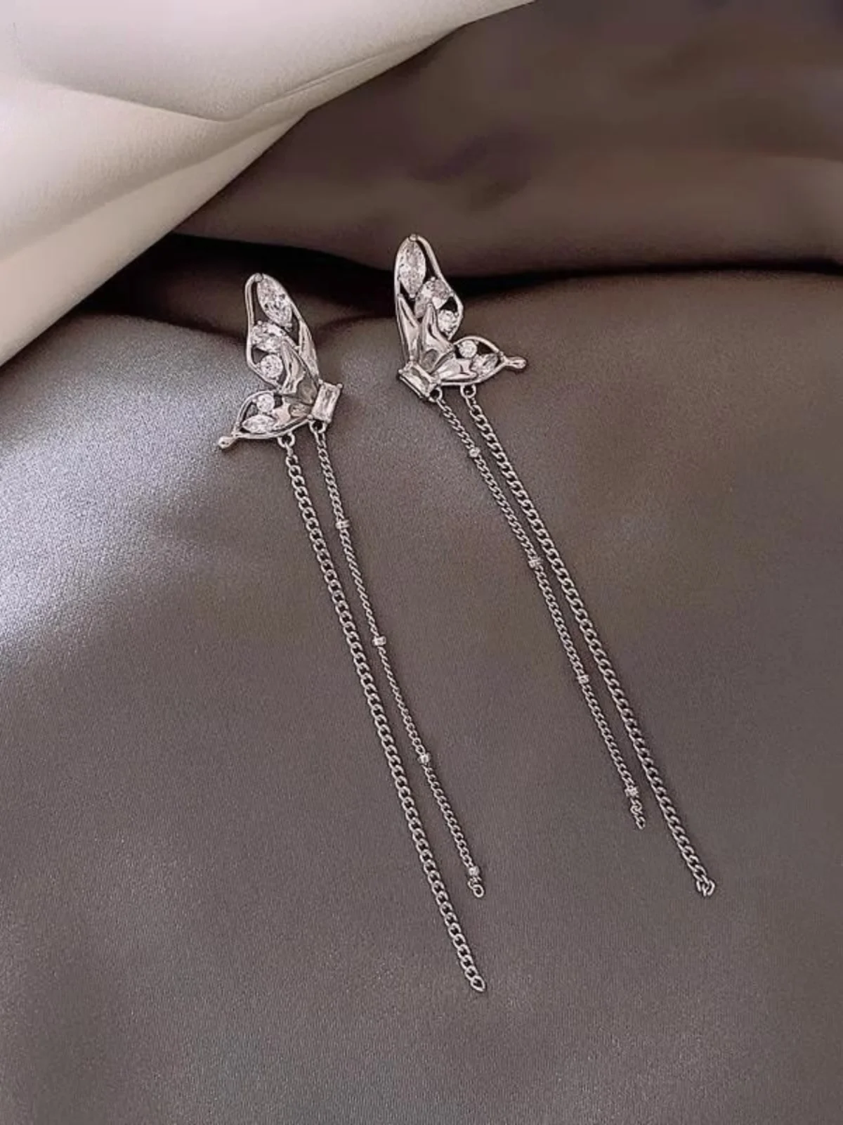 Длинные серьги с кисточками Caring Koko 2023 новые модные легкие роскошные супер