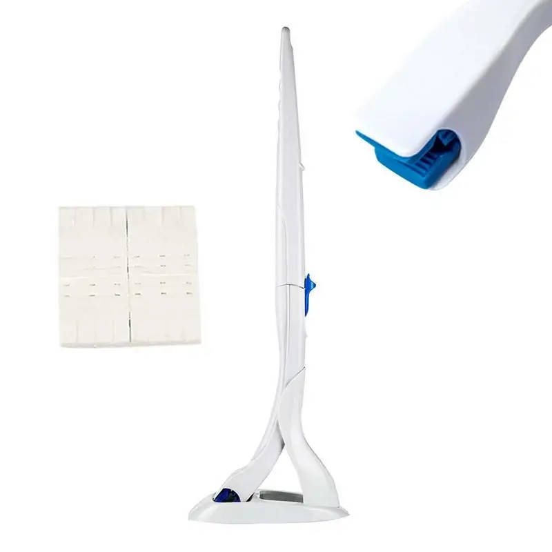 

Одноразовый держатель для унитаза с длинной ручкой, набор для чистки без мертвых углов, сменные Креативные аксессуары для ванной комнаты