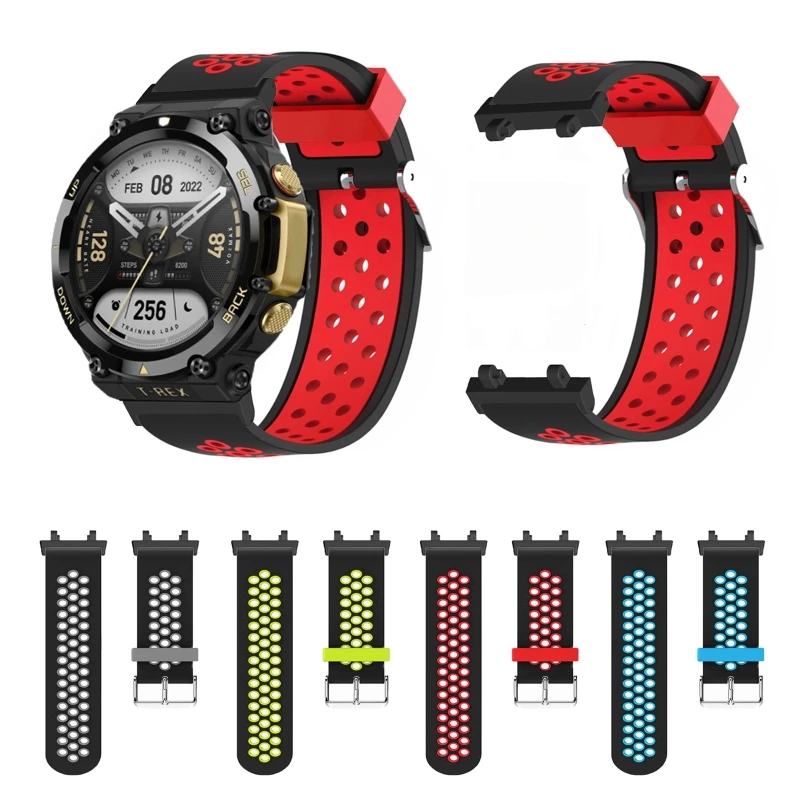 

Водонепроницаемый ремешок для huamiAmazfit 2 Band, регулируемый Мягкий моющийся сменный Браслет, водонепроницаемый двухцветный браслет K1KF