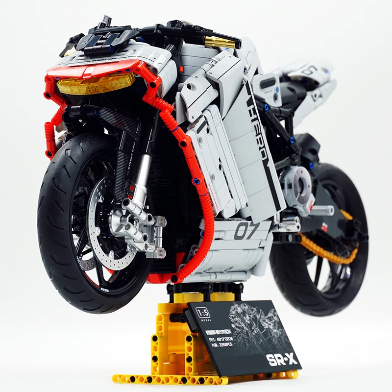 GULY 60507 MOC Технический 1:5 Мотоцикл ZERO SR-X Модель Строительные блоки Кирпичи DIY