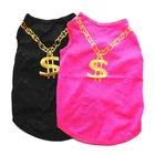 Женская футболка, жилет с рисунком собаки, милая одежда для собаки, аксессуар для щенка без рукавов, жилет для питомца, одежда для маленького и среднего размера