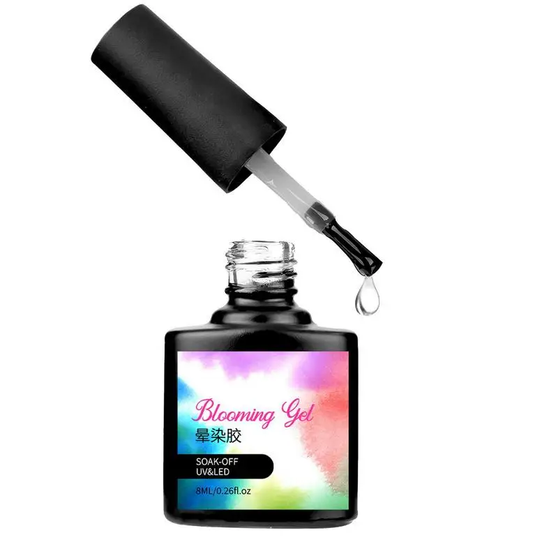 

Мраморный лак для ногтей шелковистая искусственная кожа для ногтей Цветочный гель для нанесения эффекта мраморный цветочный принт дизайн ногтей