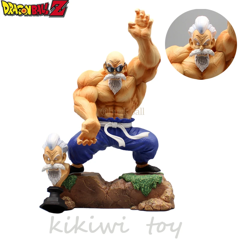 

25cm Dragon Ball Z Anime Figure Gk Master Roshi Muscle 2 Heads Action Figure Pvc Statue Model Doll Collectible Ornament Toy Gift