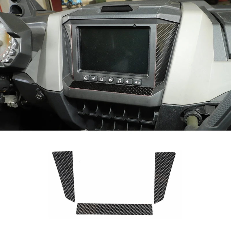 

Carbon Fiber Display Panel Trim Sticker Decoration For Polaris RZR PRO XP Ultimate 2021 2022 UTV Accessories