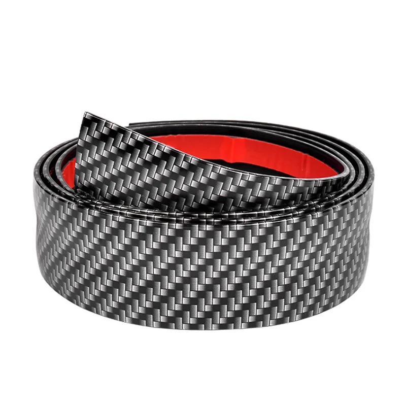 1/3/5/7/10m 3D Carbon Fiber Pattern Car Stickers Anti-stepping Bumper Door Trim Protection Auto Decoration Decals |