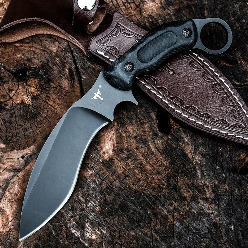 Волк 8cr13mov Стальной нож для выживания на открытом воздухе тактика самообороны