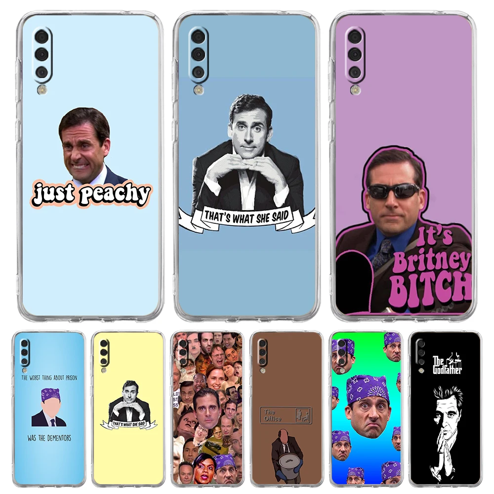 

Michael Scott The Office Phone Case for Samsung Galaxy A12 A22 A10 A20 A30 A40 A50 A52 A02 A03S Transparent Shockproof TPU Shell