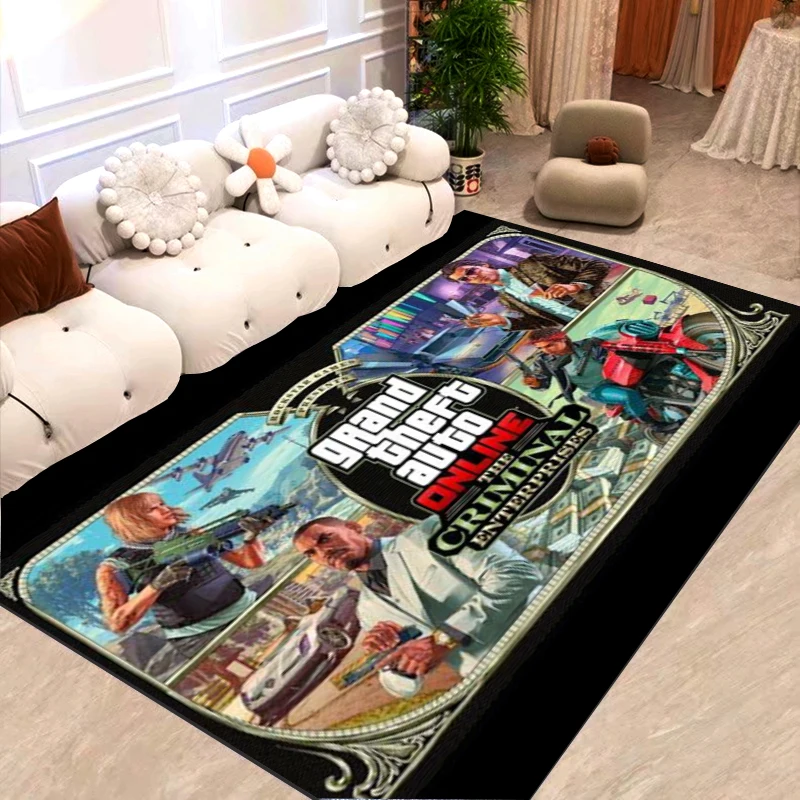 

GAT5 Grand Theft Auto Games Player Carpet Living Room Bedroom Beautiful Carpet Non-slip Doormat Photography Props Birthday Gift