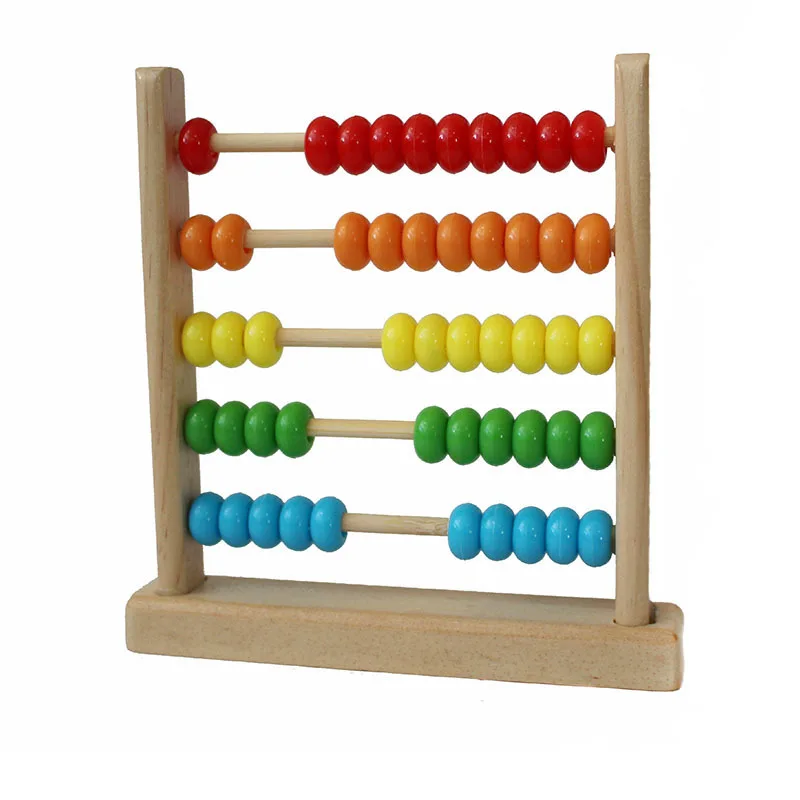 

Wooden Abacus 5-row Colorful Beads Counting Kid Maths Learning Educational Toy Intelligence Development Arithmetic Calculation