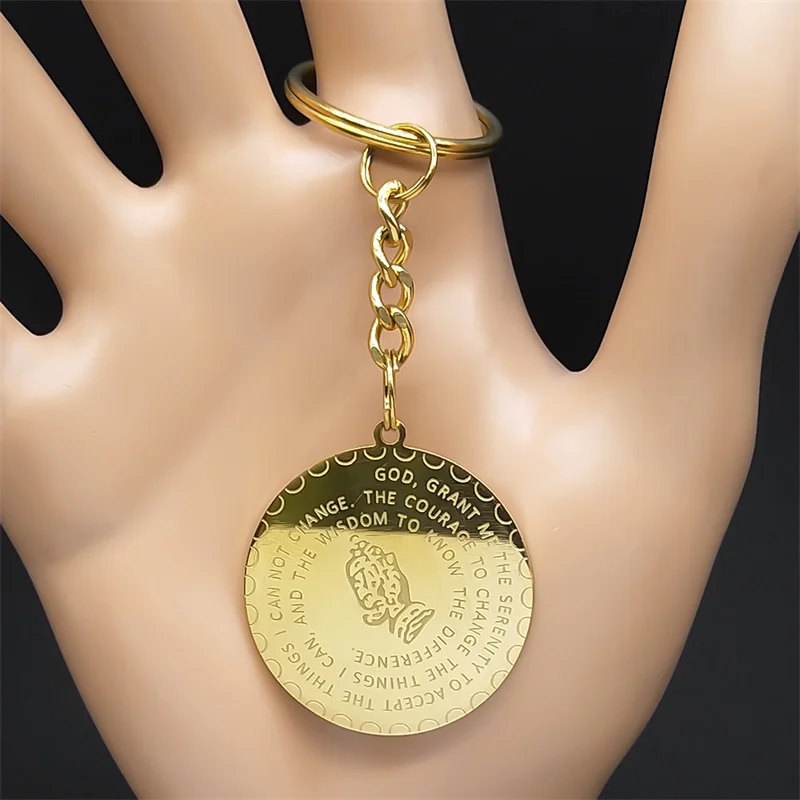 Брелок для ключей женский/мужской из нержавеющей стали