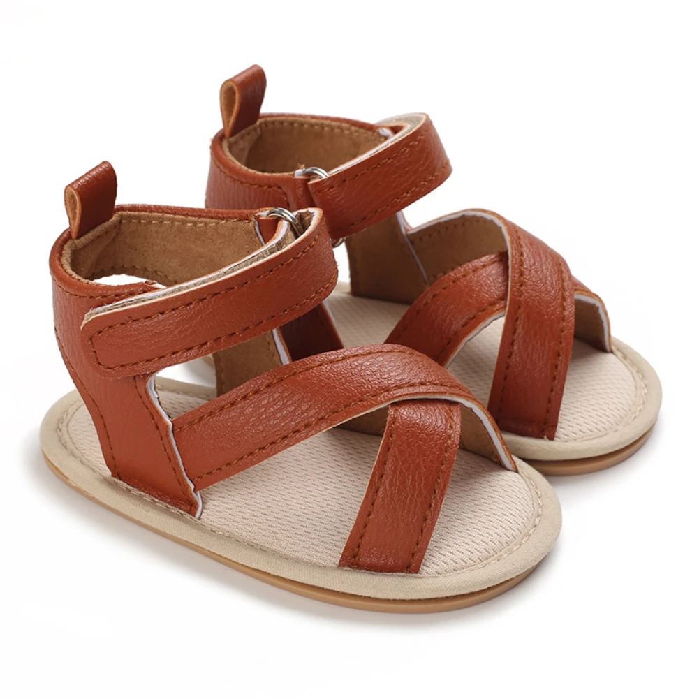 

ETOSELL Newborn PU Leather Prewalker 0-18 Months Casual Baby Girls Boys Sandals Toddler Outdoor Flats First Walker