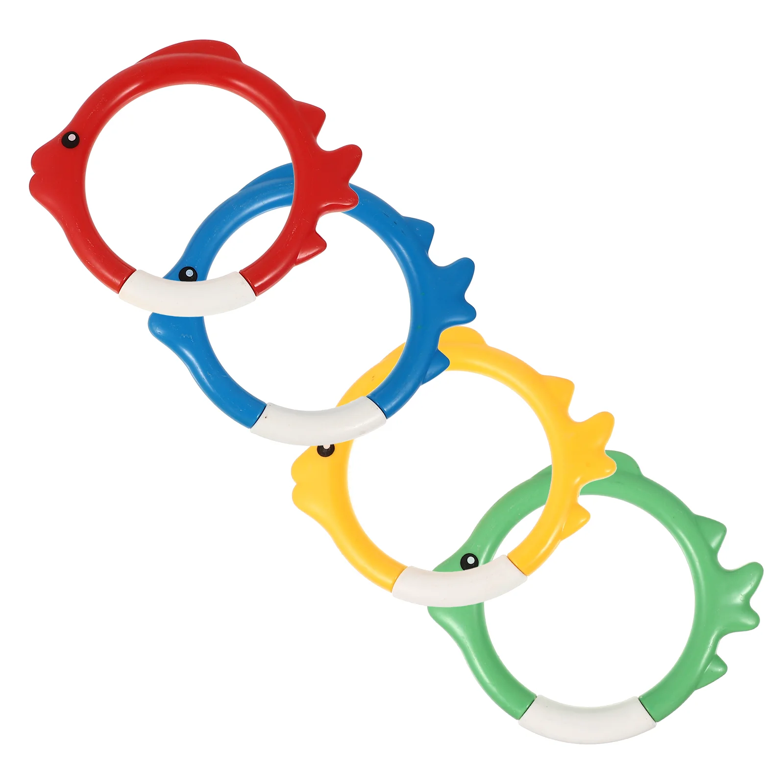 

4 Pcs Colorful Diving Ring Fun Swimming Toy Summer Outdoor Toys Plastic Kid Pool Taste