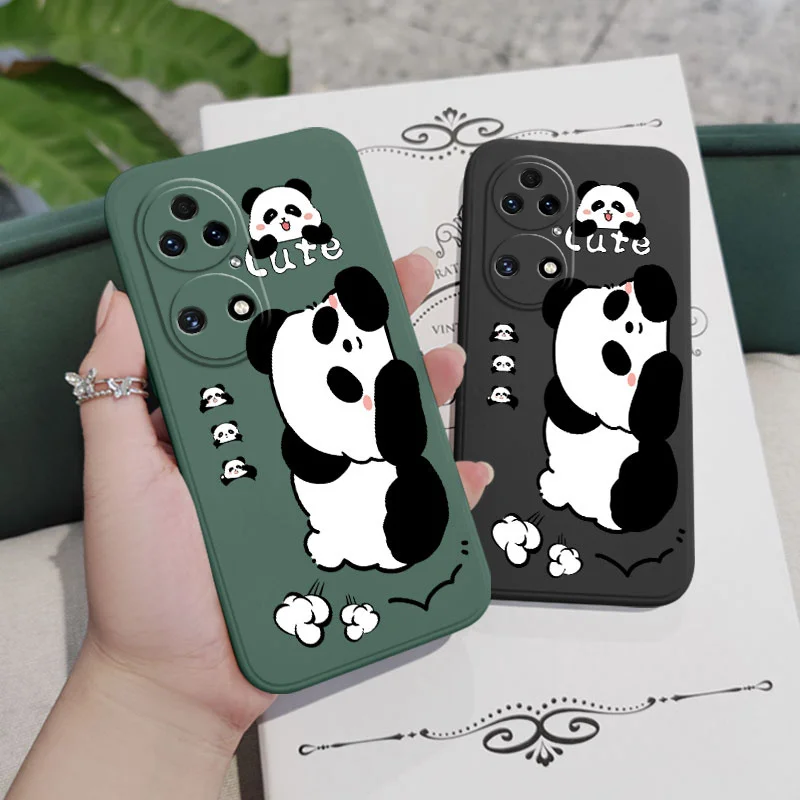Чехол со спящей пандой для телефона Huawei P50 P40 P30 P20 Nova 10 10SE 9 9SE Mate 50 50E 40 30 20 Pro Lite P Smart