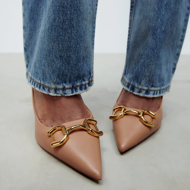 Women Chunky High Heels Elegant Modern Office Shoes Summer Woman Pumps Designer Luxury  Ladies Sexy Cool Banquet  41