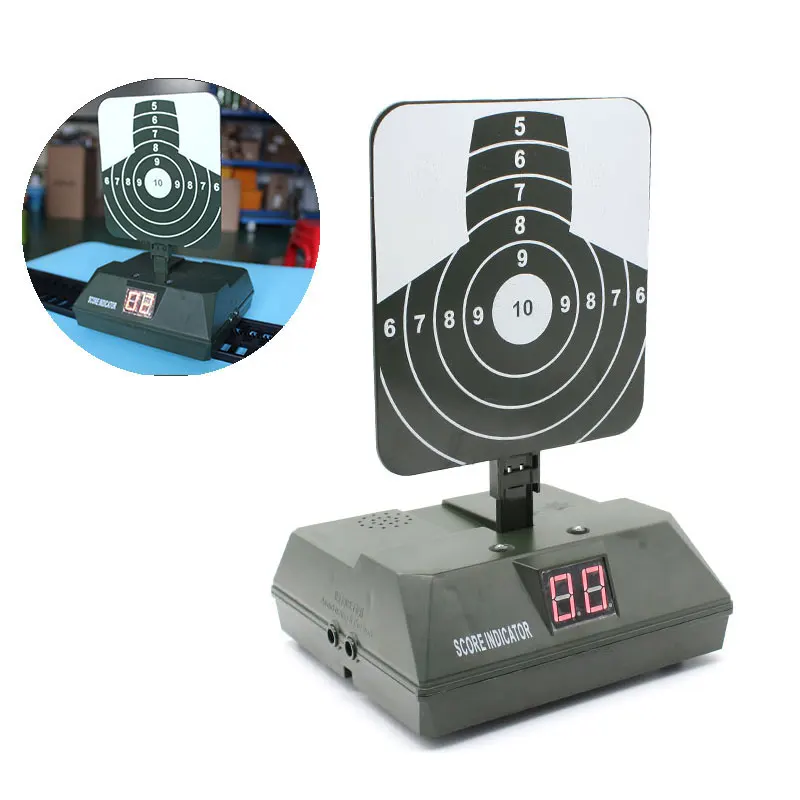 

Playful bag Auto Reset Track Target Electronic Scoring Children Sponge bullet Table Game Moving Target Toy QG140S