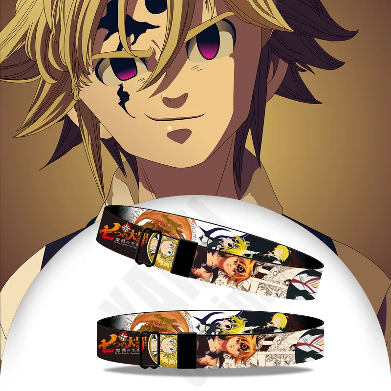 

Seven Sins of Wristband Japanese Animation Cartoon Ribbon Bracelet Adult Children Bracelet Holiday Gift