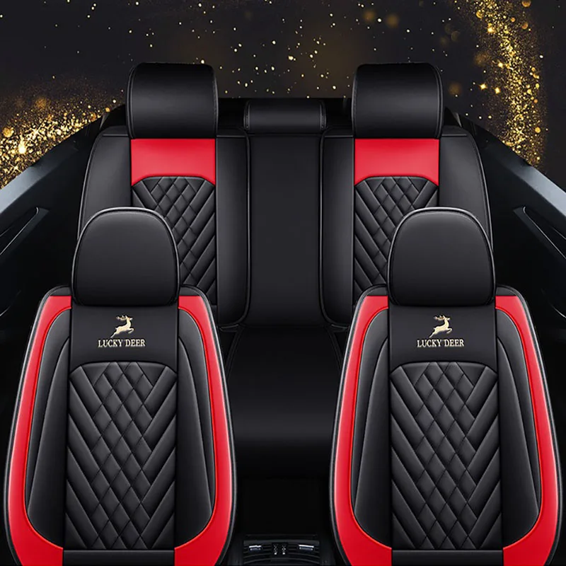 Универсальные кожаные чехлы на сиденья автомобиля для kia EV5 K2 K3 K3S K4 K5 KX CROSS KX3 KX5 KX7