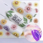 Новые летние наклейки для ногтей, маленькие свежие цветы, черные сексуальные наклейки для ногтей, декоративные наклейки для ногтей