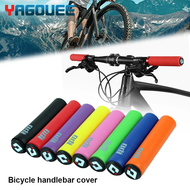 

1Pair Silicone Bicycle Grips MTB Mountain Bike Handlebar Grips Anti-slip Cycling Grip Cover Shockproof off-Road bike Handle Bar