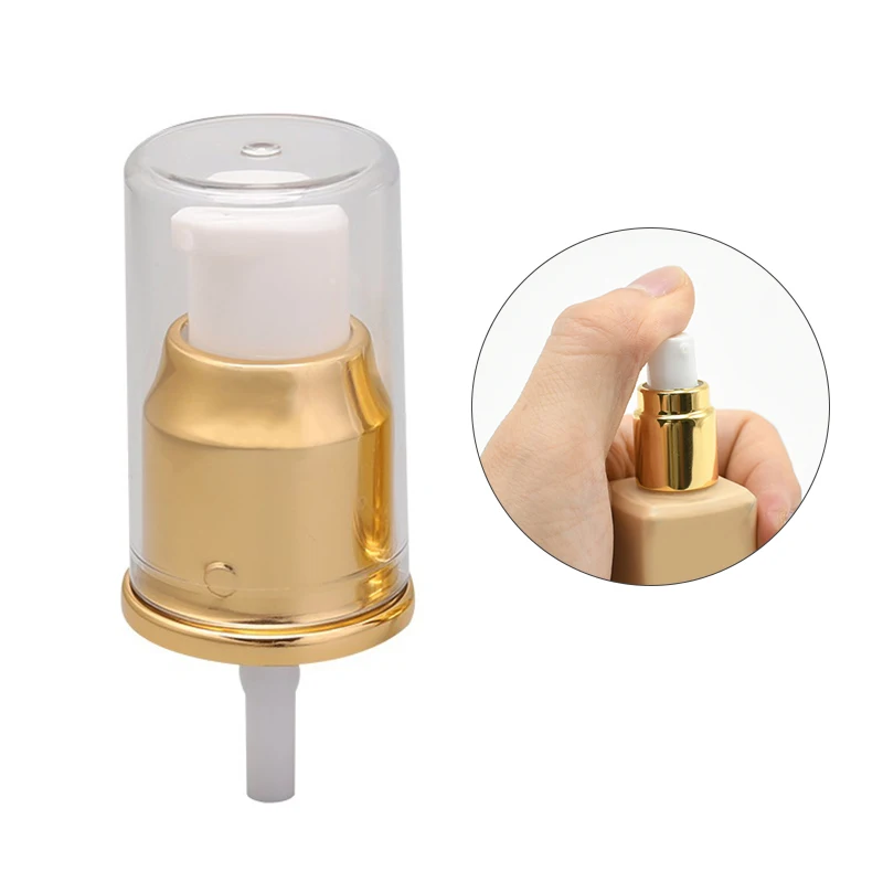 

1PC Liquid Foundation Pump Fluid With Button Protect Lock No Leaking Makeup Tools Replace Pumps Press Cover Dispensing Tool