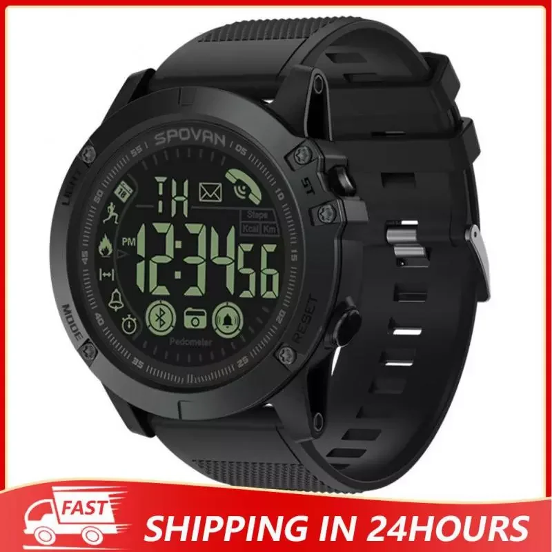 PR1 Bluetooth Men's Sports Digital Watches Waterproof Stainless Business Wristwatch Male Clock Electronic Wrist Watch Men