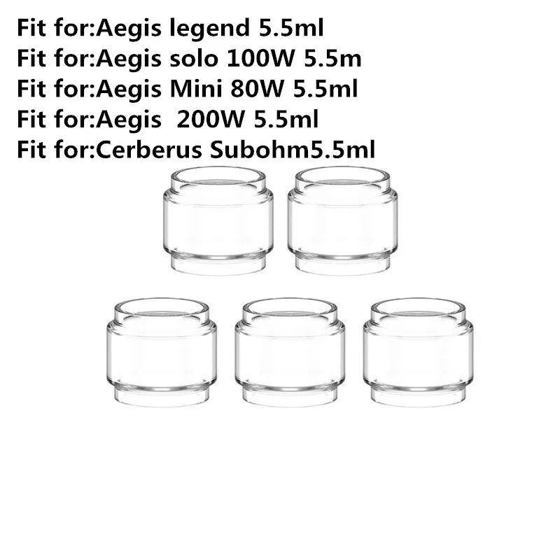 

Стеклянная трубка YUHETEC для Aegis Legend/Aegis X/Aegis Solo/Aegis Mini с атомайзером Cerberus Sub Ohm 5,5 мл, 5 шт.
