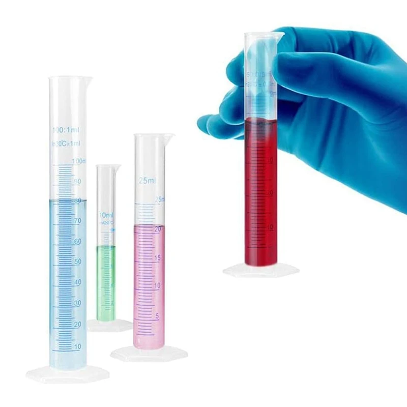 Мерный цилиндр пластиковая градиентная трубка инструмент для лаборатории