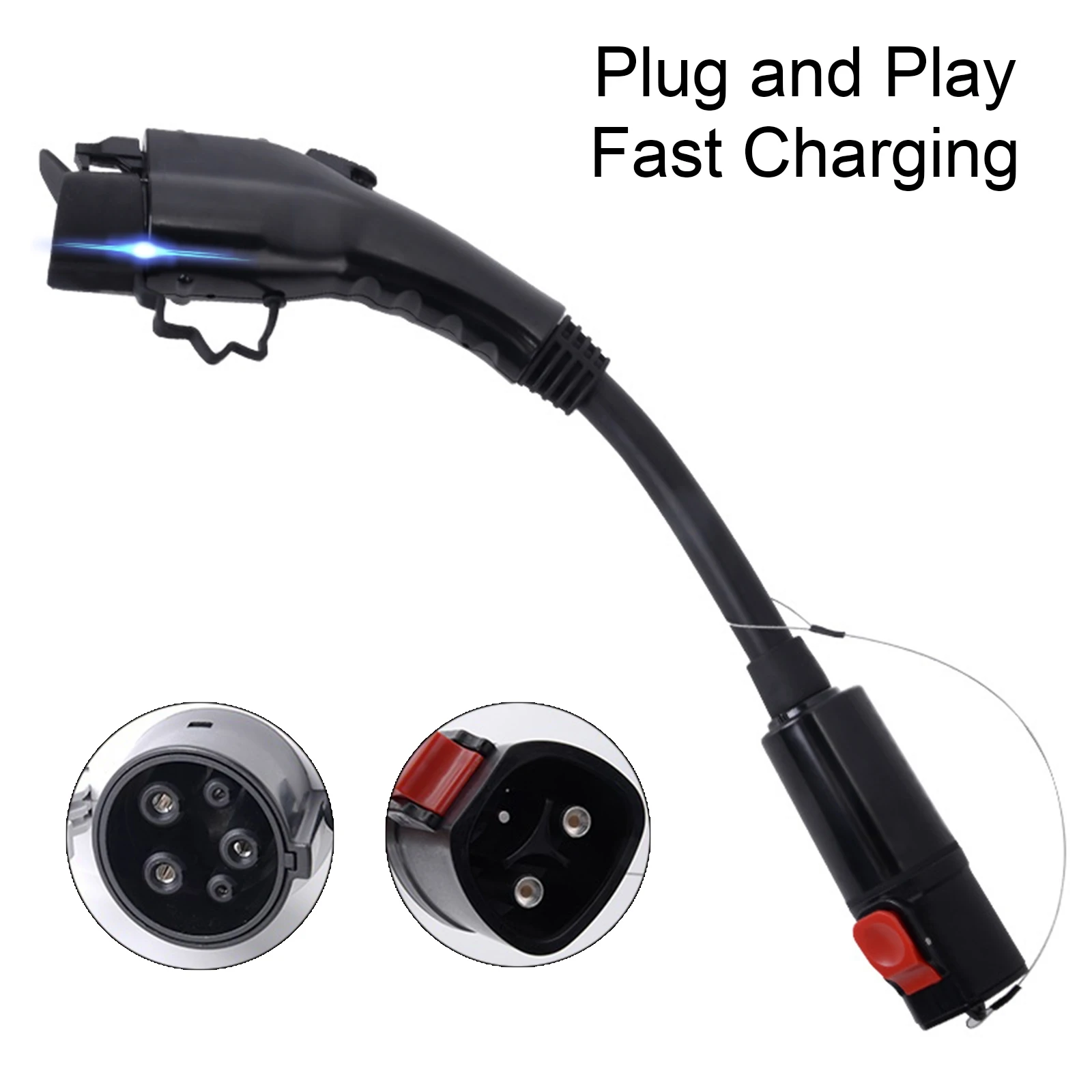 

Разъем для зарядки электромобиля Tesla к J1772 адаптер 60 А 110 В 220 В высокомощный разъем EV зарядная станция