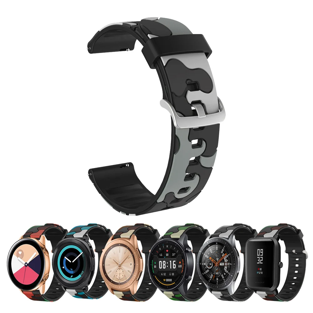 

Ремешок 20 мм для смарт-часов Amazfit GTR 42 мм, силиконовый браслет для Xiaomi Huami Amazfit GTS 3 2 2E GTS2 Mini Bip S /U