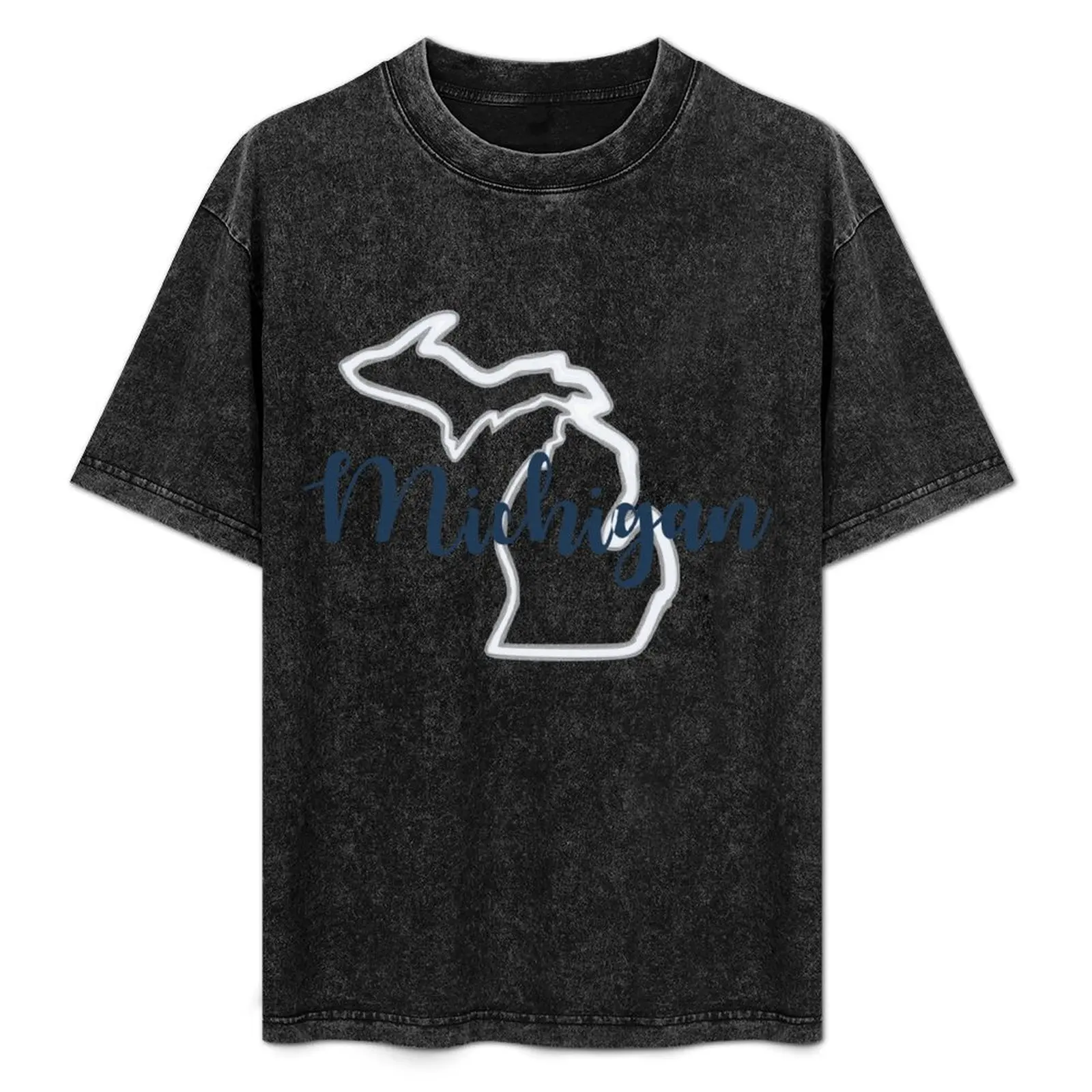 Футболка State of Michigan футболка с аниме синяя архівная одежда для Дня святого