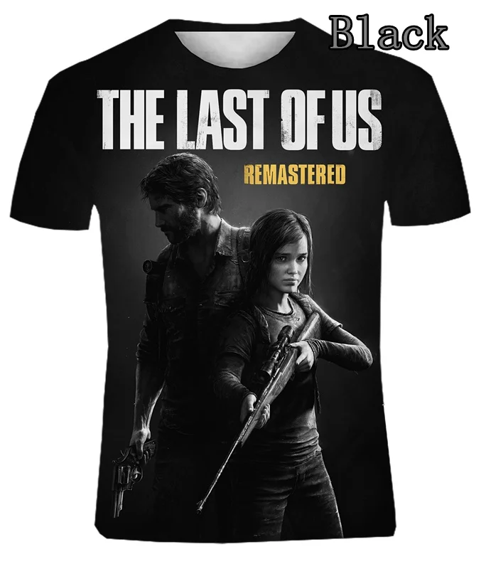 

New Men Fashion 3D Printed The Lasts Of Us (Joel & Ellie) T-Shirt