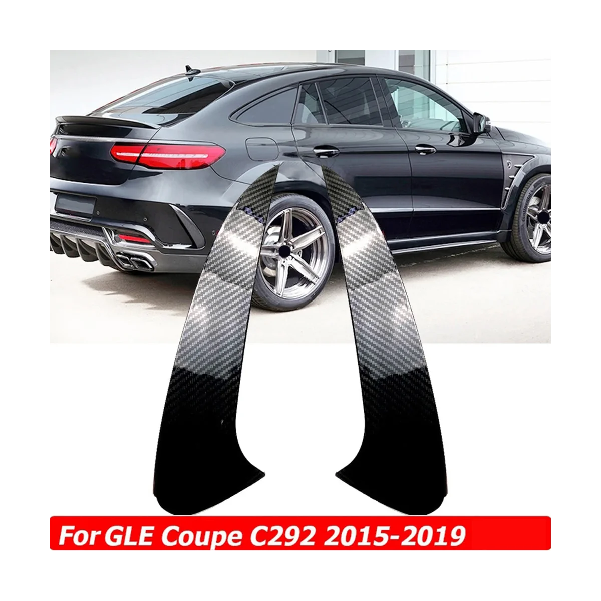 

Задний бампер, спойлер, решетка вентиляции для Mercedes Benz GLE Coupe C292 GLE63S GLE400 GLE450 4matic AMG 2015-2019 Carbon