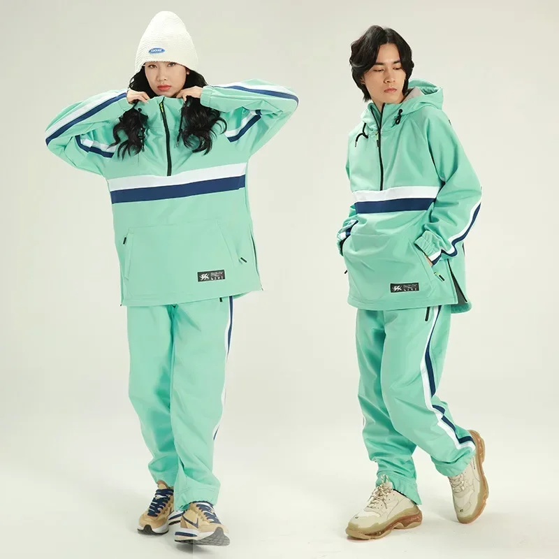 2024 уличная куртка с капюшоном и штаны Мужские костюмы для сноуборда горные