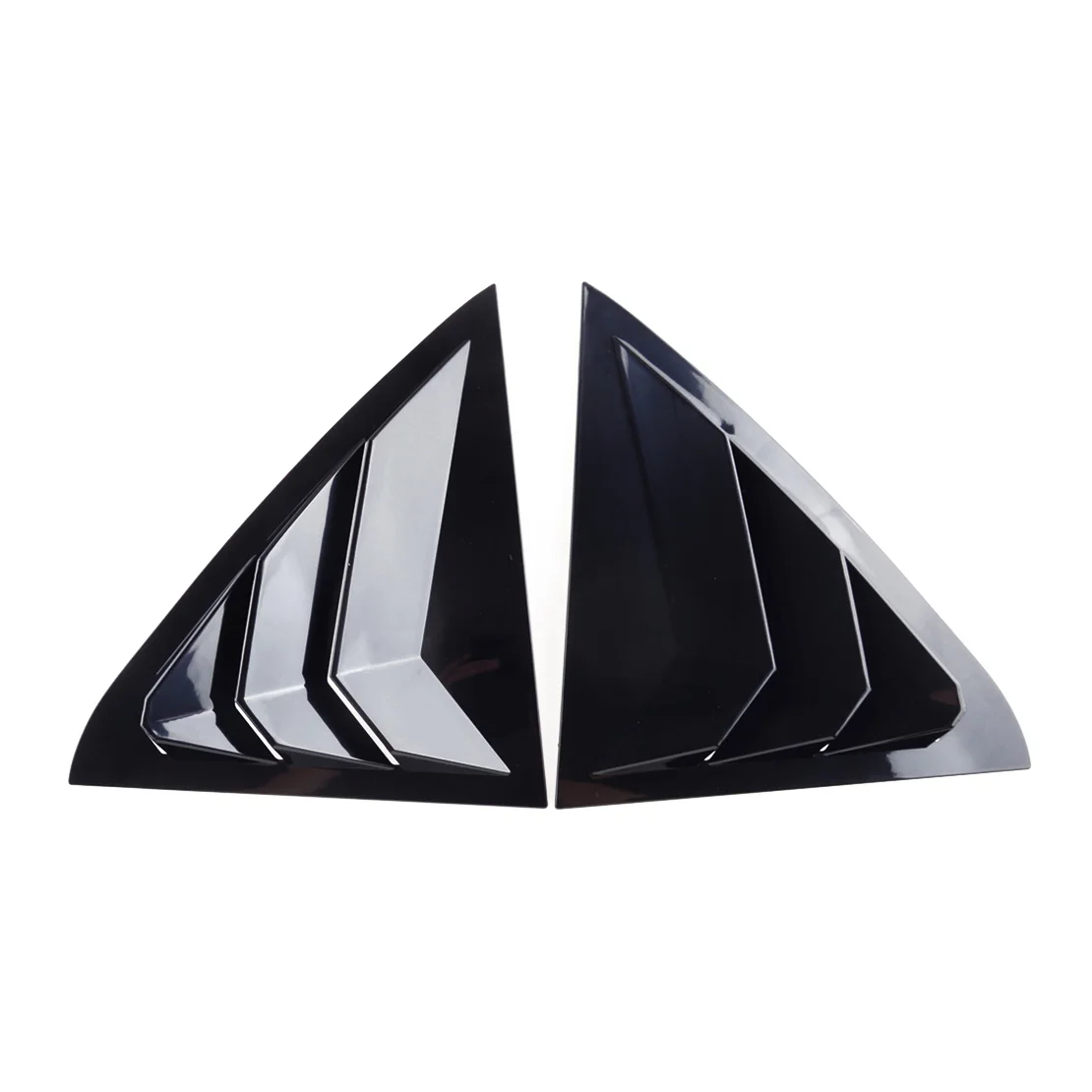 

1 Pair Car Rear Side Window Louver Scoop Shutter Cover Trim Air Vent Shade ABS Fit for Chrysler 300 2011-2020 2021 2022 Black