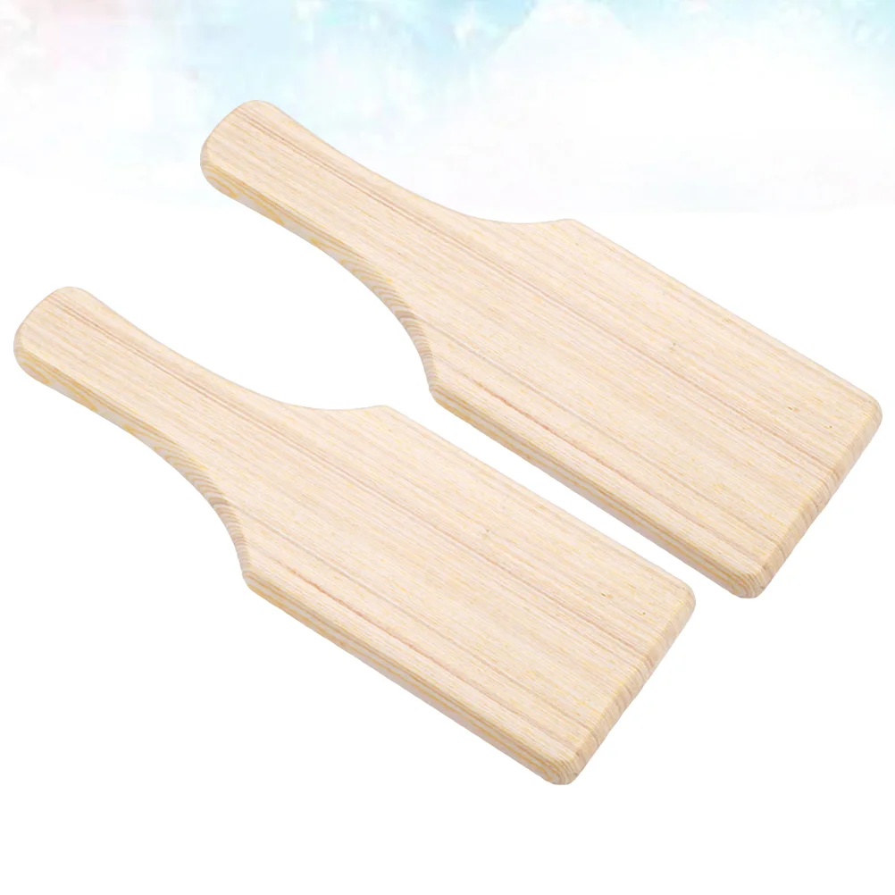 

2 PCS Wooden Clay Board Decorating Tools Wooden Utensils Paddle Portable Clay Modeling Board Wood Tools